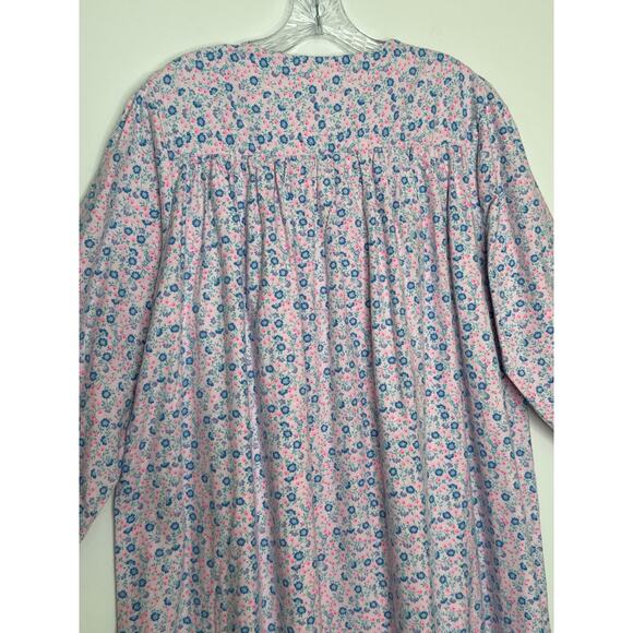 NWT Vintage exclusively for Lord & Taylor Floral Cotton Lace ribbon Nightgown M - Picture 13 of 13
